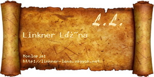 Linkner Léna névjegykártya
